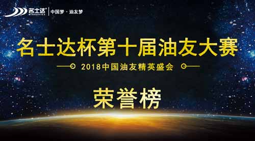 2018“名士達(dá)杯”第十屆油友大賽評選結(jié)果揭曉